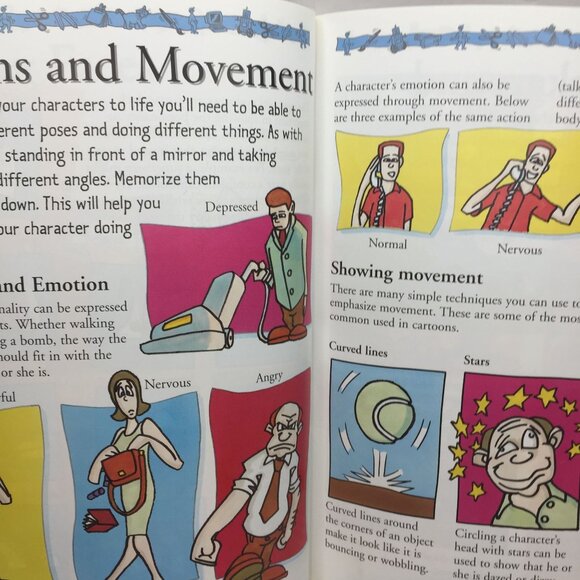 90s Arts And Crafts Skills Cartoons & Animation Painting Printing Model Workbook - Picture 4 of 7